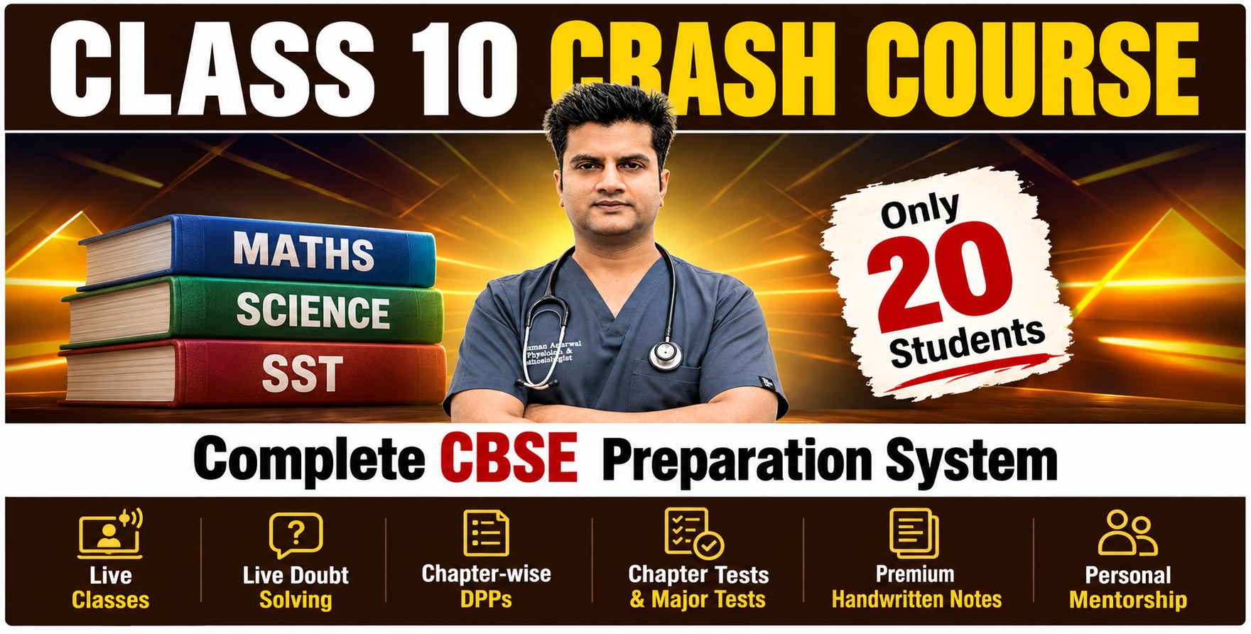 Class 10th Crash Course – Boards Preparation